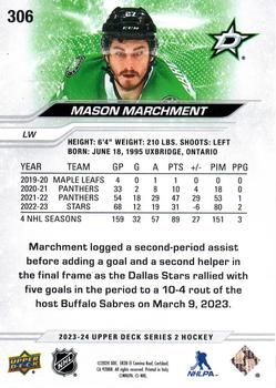 2023-24 Upper Deck #306 Mason Marchment Back
