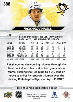 2023-24 Upper Deck #388 Rickard Rakell Back