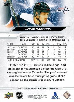 2023-24 Upper Deck #441 John Carlson Back