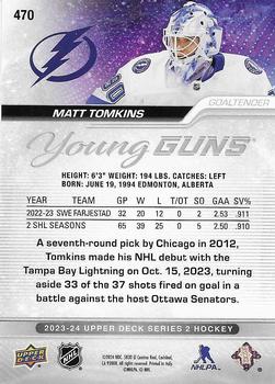 2023-24 Upper Deck #470 Matt Tomkins Back