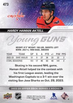 2023-24 Upper Deck #473 Hardy Haman Aktell Back