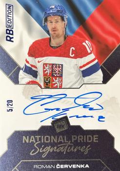 2021-22 Moje karticky Czech Ice Hockey Team - National Pride Signatures - RB Edition #5 Roman Cervenka Front