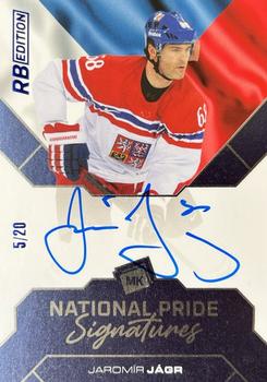 2021-22 Moje karticky Czech Ice Hockey Team - National Pride Signatures - RB Edition #22 Jaromir Jagr Front