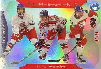 2021-22 Moje karticky Czech Ice Hockey Team - TimeLine Rainbow #TL-DP David Pastrnak Front