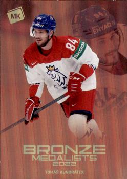 2021-22 Moje karticky Czech Ice Hockey Team - Bronze Medalists 2022 & The Best U20 #BM-7 Tomas Kundratek Front