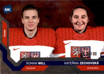 2021-22 Moje karticky Czech Ice Hockey Team - Universe Level 1 #78 Roman Will / Katerina Zechovska Front