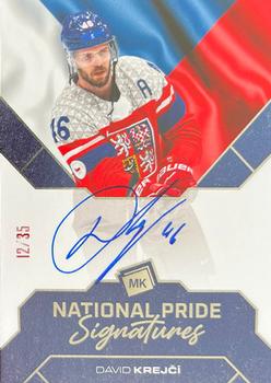 2021-22 Moje karticky Czech Ice Hockey Team - National Pride Signatures #NPS-DK David Krejci Front