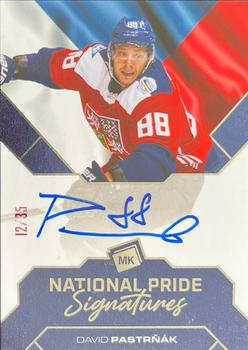 2021-22 Moje karticky Czech Ice Hockey Team - National Pride Signatures #NPS-DP David Pastrnak Front