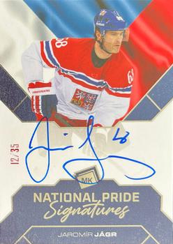 2021-22 Moje karticky Czech Ice Hockey Team - National Pride Signatures #NPS-JJ Jaromir Jagr Front