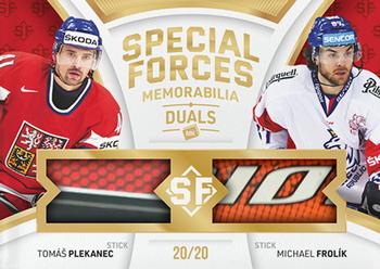 2021-22 Moje karticky Czech Ice Hockey Team - Special Forces Dual #SFMD-15 Tomas Plekanec / Michael Frolik Front