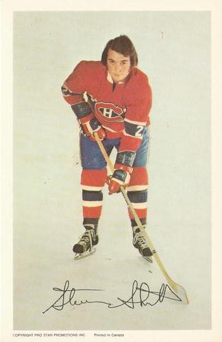 1972-73 Montreal Canadiens Louiseville Sports Enr. Promos #NNO Steve Shutt Front
