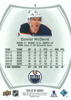 2021-22 SP #1 Connor McDavid Back