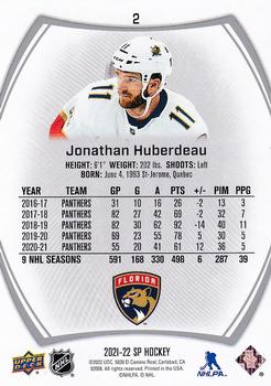 2021-22 SP #2 Jonathan Huberdeau Back