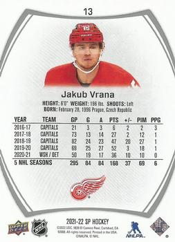 2021-22 SP #13 Jakub Vrana Back
