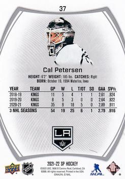 2021-22 SP #37 Cal Petersen Back
