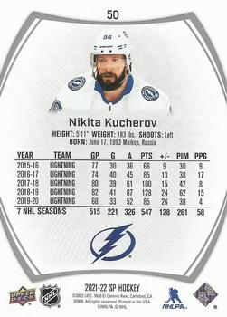 2021-22 SP #50 Nikita Kucherov Back