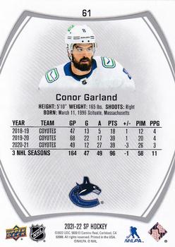 2021-22 SP #61 Conor Garland Back
