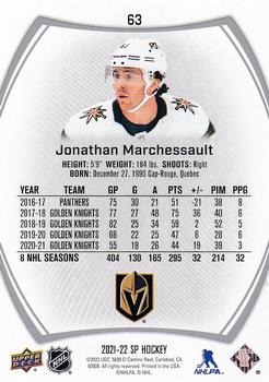 2021-22 SP #63 Jonathan Marchessault Back