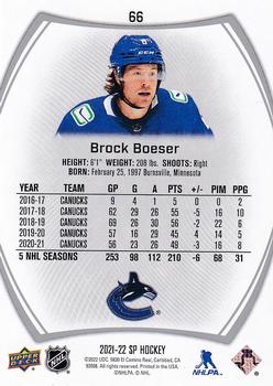 2021-22 SP #66 Brock Boeser Back
