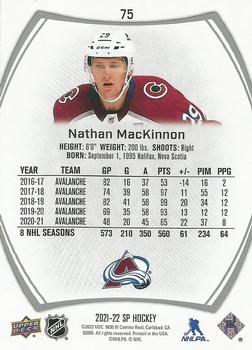 2021-22 SP #75 Nathan MacKinnon Back