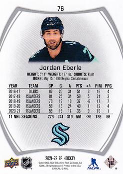 2021-22 SP #76 Jordan Eberle Back