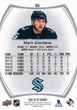 2021-22 SP #85 Mark Giordano Back