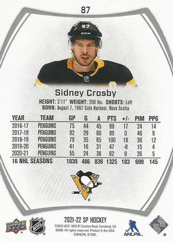 2021-22 SP #87 Sidney Crosby Back