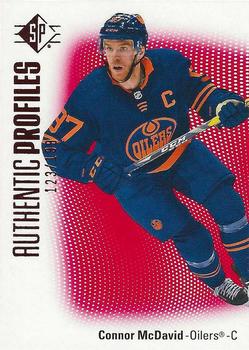 2021-22 SP - Authentic Profiles Red #AP-20 Connor McDavid Front