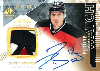 2014-15 SP Authentic - 2013-14 SP Authentic Update I: Limited Auto Patches #263 Damien Brunner Front