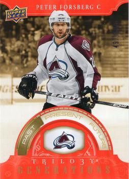 2022-23 Upper Deck Trilogy - Generations Red #TG-12A Peter Forsberg Front