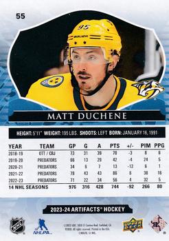 2023-24 Upper Deck Artifacts #55 Matt Duchene Back
