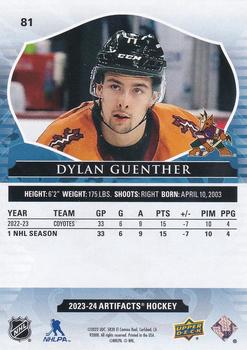 2023-24 Upper Deck Artifacts #81 Dylan Guenther Back
