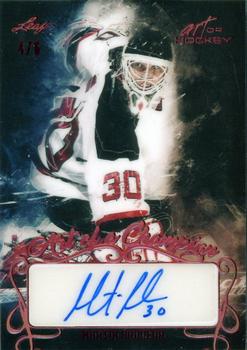 2022 Leaf Art of Hockey - Art of a Champion Red Spectrum Holofoil #AC-MB1 Martin Brodeur Front