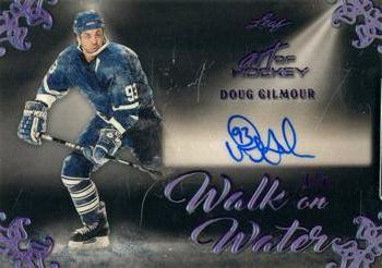 2022 Leaf Art of Hockey - Walk on Water Purple Spectrum Holofoil #WW-DG1 Doug Gilmour Front