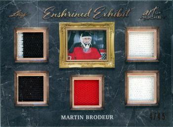 2022 Leaf Art of Hockey - Enshrined Exhibit Bronze Spectrum Holofoil #EE-14 Martin Brodeur Front