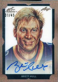 2022 Leaf Art of Hockey - Base Autograph Portrait Bronze Spectrum #PA-BH2 Brett Hull Front
