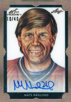 2022 Leaf Art of Hockey - Base Autograph Portrait Bronze Spectrum #PA-MN1 Mats Näslund Front