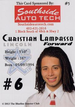 2013-14 Lincoln Stars (USHL) Series 1 #5 Christian Lampasso Back