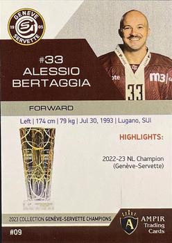 2022-23 AMPIR Geneve-Servette Champions (Unlicensed) #09 Alessio Bertaggia Back
