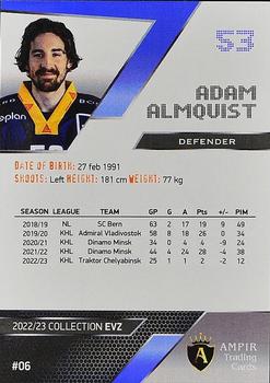 2022-23 AMPIR EV Zug (Unlicensed) #06 Adam Almquist Back