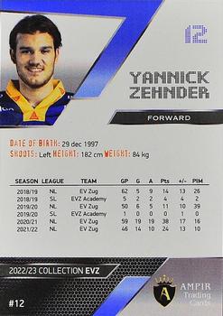 2022-23 AMPIR EV Zug (Unlicensed) #12 Yannick Zehnder Back