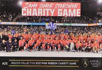 2022-23 AMPIR EV Zug (Unlicensed) - Pink Ribbon Charity Game #20 Fabrice Herzog Back