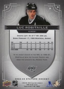 2022-23 Upper Deck Stature #9 Luc Robitaille Back
