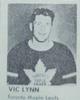 1950 Hockey Stars Strip Cards (R423) #NNO Vic Lynn Front