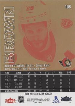 2021-22 Ultra - Rainbow Foil #106 Connor Brown Back