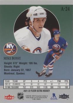 2021-22 Ultra - 30th Anniversary #A-24 Mike Bossy Back