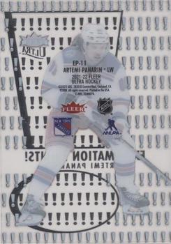 2021-22 Ultra - Exclamation Points #EP-11 Artemi Panarin Back
