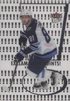 2021-22 Ultra - Exclamation Points #EP-14 Kyle Connor Front
