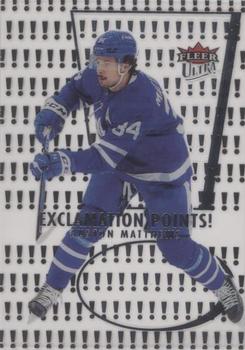 2021-22 Ultra - Exclamation Points #EP-17 Auston Matthews Front