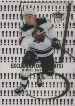 2021-22 Ultra - Exclamation Points Gold #EP-4 Kirill Kaprizov Front